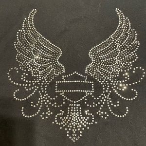 Harley bling zip up hoodie